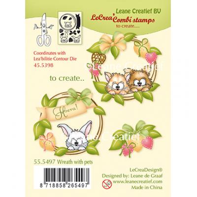 Leane Creatief Clear Stamps - Kranz